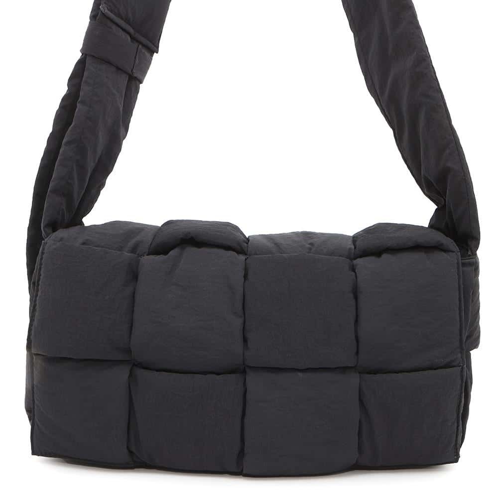 Bottega Veneta Padded Tech Cassette Shoulder Bag Black
